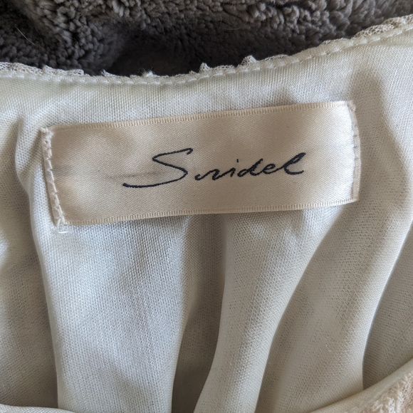 Snidel cream boho dress lace off shoulder Victorian 70s vibe - Picture 4 of 6